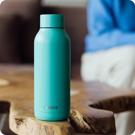 QUOKKA BOTELLA TERMO ACERO INOXIDABLE SOLID DUSK BLUE 510 ML