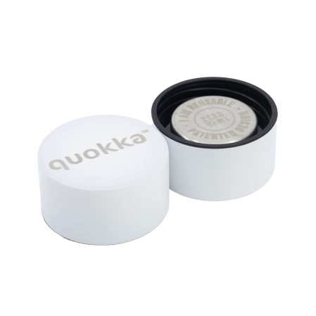 QUOKKA BOTELLA TERMO ACERO INOXIDABLE SOLID WHITE 630 ML